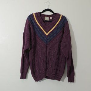 Brad Richards Vintage Maroon Varsity Style Sweater (L)
